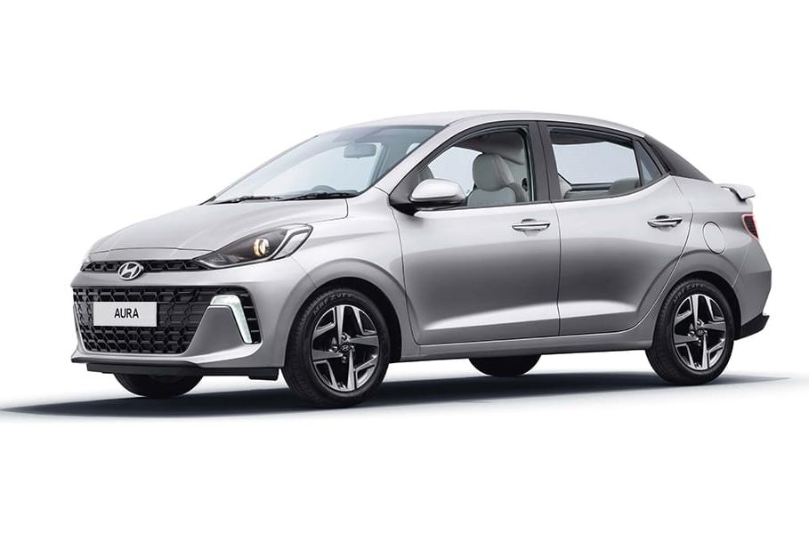 Silver sedan shown from the front three-quarter angle